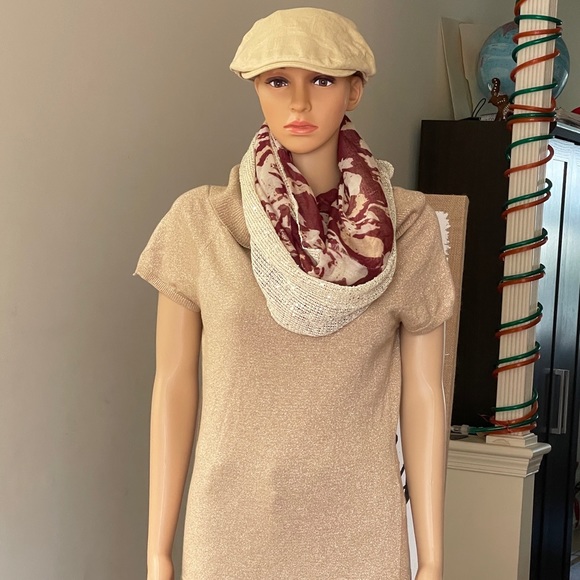 Express Gold Metallic Top Size Large - Picture 1 of 6